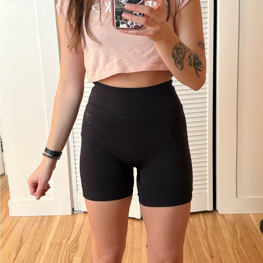 Black Women's High-Waisted Shorts